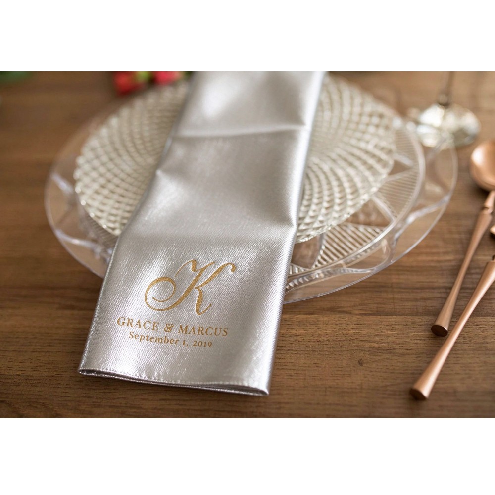 Table Number Gold - 100 buah serbet koktail dengan tekstur