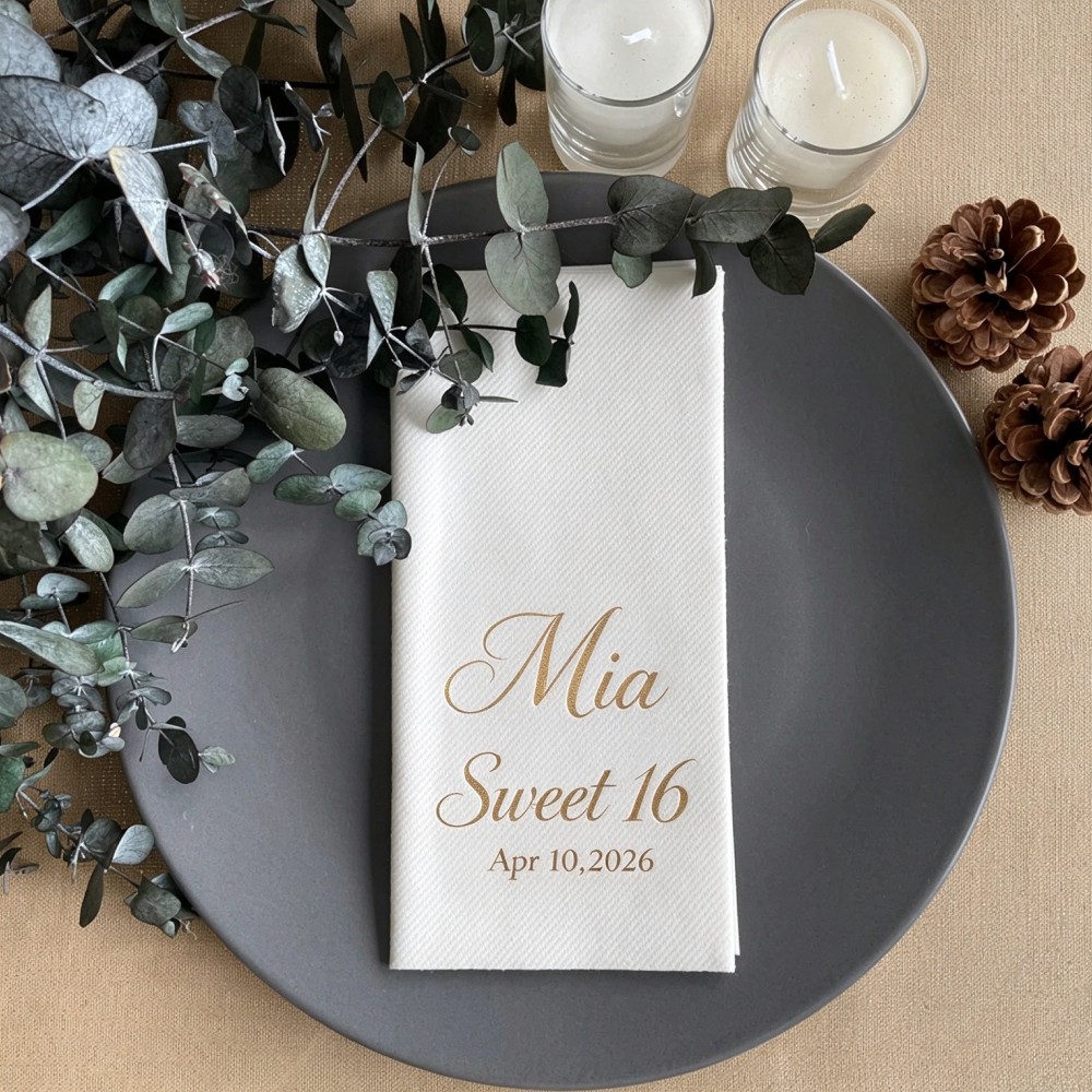 100 buah serbet pesta Sweet 16 - Table Number Gold ulasan dan harga