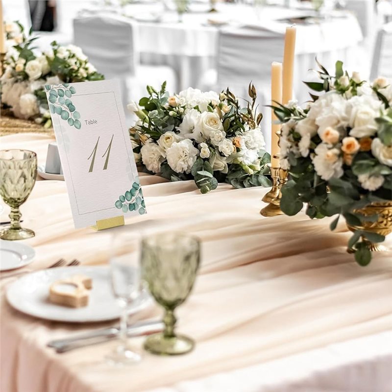 Penyangga Nomor Meja Emas untu - Table Number Gold ulasan dan harga