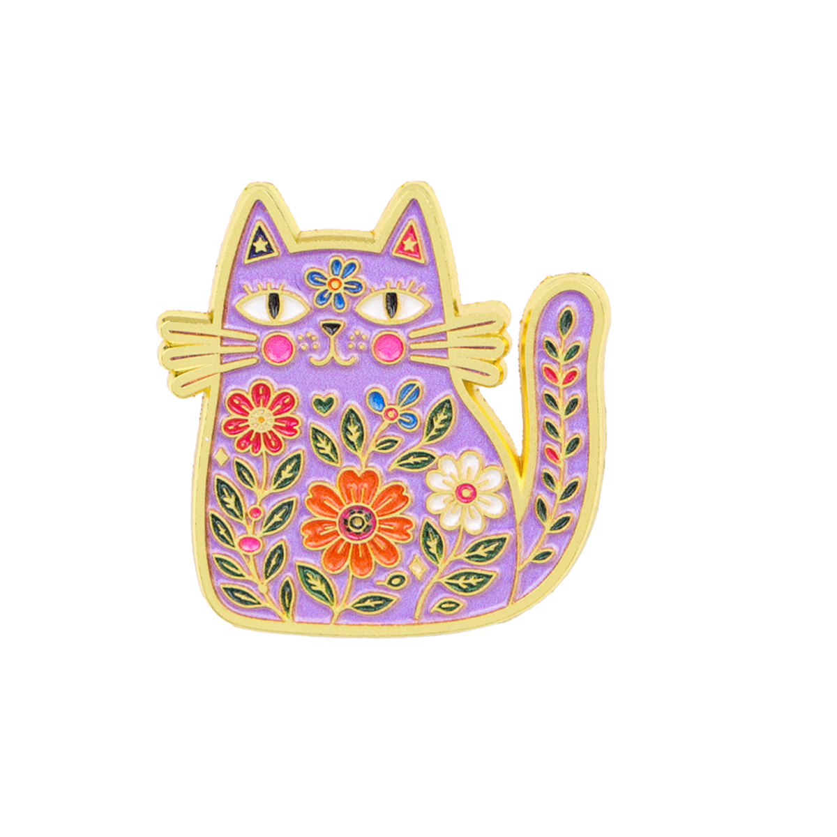 Pin enamel motif bunga dan kuc - Good Floral & Wedding Decor Supply ulasan dan harga