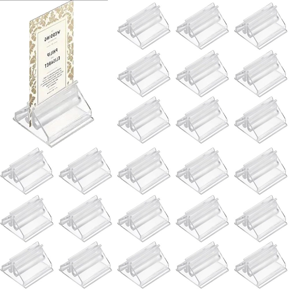 12/24/48 Buah Mini Clear Stand - Table Number Gold ulasan dan harga