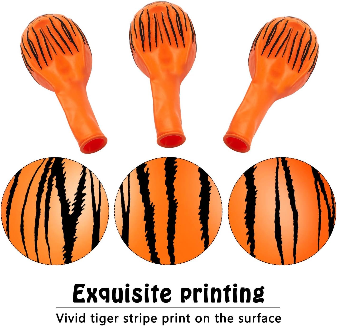 20/40 Buah balon motif harimau - Wedding Zoo ulasan dan harga